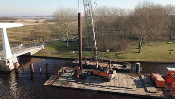 Renovatie remmingwerk brug Hooidamsloot