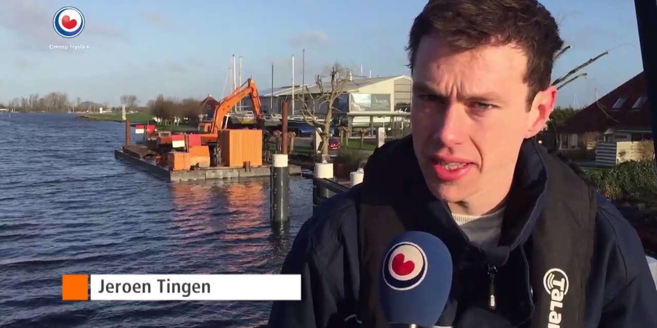 Interview Omrop Fryslân over werkzaamheden Nije Sânsleat in Terherne